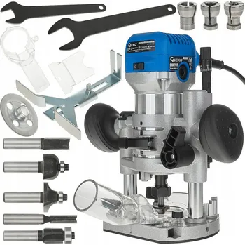 Frézka Geko Horní frézka 710 W s regulací otáček a základnou