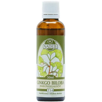 Zdraví Naděje T Ginkgo biloba tinktura 50ml 40% alkohol