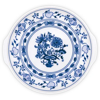 Jednorázové nádobí Cibulák Talíř kupový s uchy 24,6 cm Originál Český porcelán Dubí 2. jakost