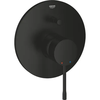 Vodovodní baterie GROHE Essence - Páková vanová baterie pod omítku, černá matná 192852431