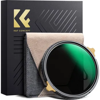 K&F 77MM, NANO-X Pro Brass Frame,CPL+Variable/Fader ND2-32 Filter