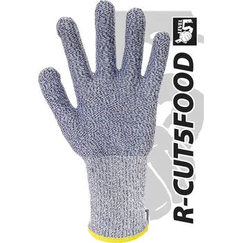 Pracovní oblečení Reis R-CUT5FOODN rukavice Blue/White 8-10
