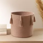 Lorena Canals látkový košík Woody (přírodní – Ø 30 × 30 cm)