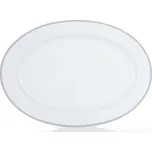 Thun 1794 Opal, mísa oválná, český porcelán, 36 cm, krajka, šedá, Thun,