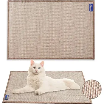 Škrabadlo pro kočky Mearrcgo [1 kus] - 50 x 30 cm tkané bambusové škrabadlo pro kočky, odolné proti