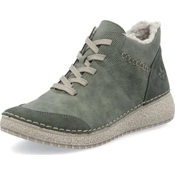 Dámské kozačky Dámská kotníková obuv RIEKER 50906-54 zelená W5 39