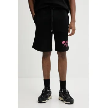 Pánské kraťasy Bavlněné šortky Hugo Blue Nomario 50510728 černá 99B, vel. XXL