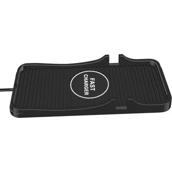 C7 bezdrátová nabíjecí podložka do auta s kabelem USB-A pro iPhone - černá