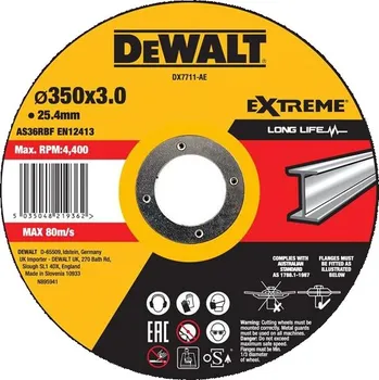 Řezný kotouč DeWALT DX7711-AE - Kotouč řezný pr. 350 x 3,0 x 25,4 mm EXTREME Cutting METAL