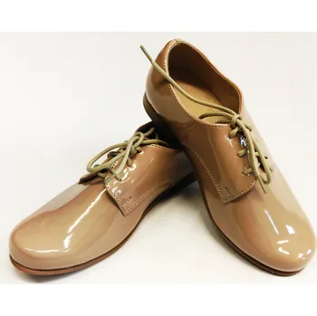Chlapecké polobotky Chlapecké boty střevíce béžové LAK (Chlapecké boty střevíce béžové LAK)