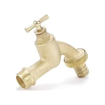 rozdělovač topení REHAU kohoutek se šroubovacím uzávěrem 3/4 palce, matná chromovaná mosaz