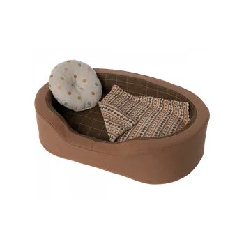plyšák Útulný pelíšek pro zvířátka Hnědý Maileg - Cosy basket Medium Brown