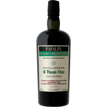 Rum Papalin Jamaica 5 YO High Ester Overproof 0,7l 57% (holá láhev)