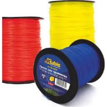 Struna do sekačky Žací struna do křovinořezu 2.40mm 450m, "čtverec", Kubis 01-08-2244