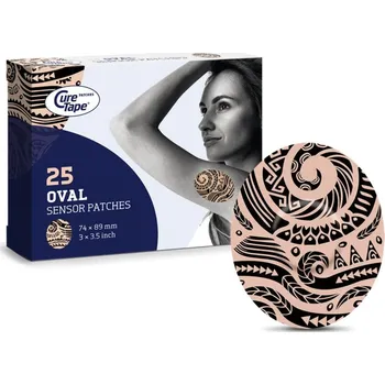 Zdravotnický materiál CureTape® Sensor Patches Art ochranné náplasti barva Tattoo 25 ks