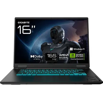Notebook Gigabyte GAMING/A16 3VHK3CZ894SH/R7-260/16"/WUXGA/16GB/1TB/RTX 5060/W11H/Black/2R