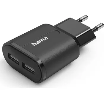 Hama USB nabíječka, 2x USB-A, 12 W/2,4 A