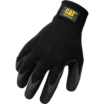 Pracovní rukavice Caterpillar | Rukavice z prodyšného úpletu s latexem na dlani a prstech, vel. L CAT017400L