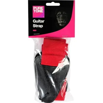 Kytarový stojan Pure Tone Popruh na kytaru - červený