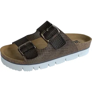 Dámské pantofle Bio Life Pisa dámské kožené zdravotní pantofle zelená vlis Barva: Zelená, Velikost: 39