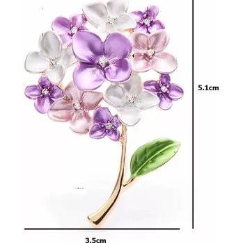 Brož Brož Kytička fialovobílá