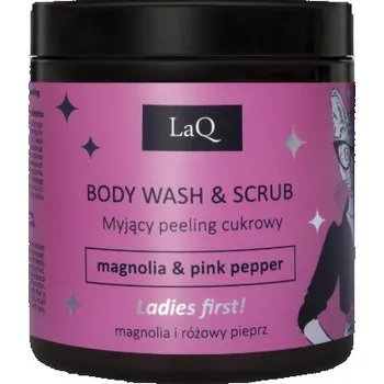 Tělový peeling LaQ Magnolia & Pink Pepper mycí pasta a scrub 220 g