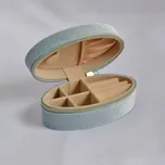 Šperkovnice oválná na zip SK0002 modrá