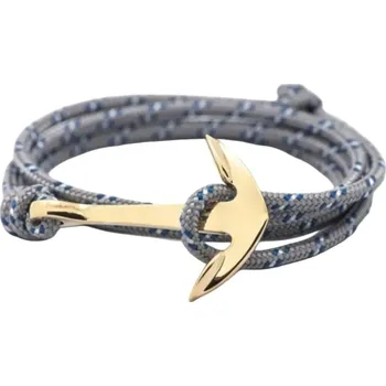 Náramek Amparo Miranda® Náramek Lodní lano s kotvou 0554, Barva šedá