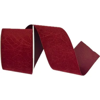 Stuha Stuha sametová Velutto SparkLine – Bordeaux Velvet bordová 40mm x 2m (14,-Kč/m) (Stuha sametová, jednostranná, přesně řezaná)