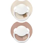 LOVI Dudlík svítící silikonový dynamický PRIME 18m+ (2ks) - Ivory/Blush