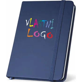 Zápisník ON-DESIGN Poznámkový blok A5 HEMINGWAY s vlastním potiskem Barva: modrá