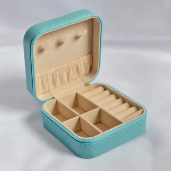 Šperkovnice Šperkovnice čtvercová na zip SK0001 modrá