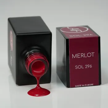 Umělé nehty Laif Gel lak červený SOL - 296 Merlot 10ml