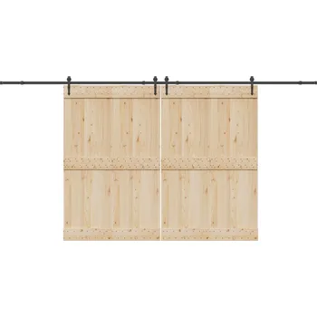 Nábytkové kování OMAXI Sada příslušenství pro posuvné dveře 427 cm ocelová černá 857836