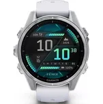 Garmin Fenix 8 43mm AMOLED Silver / Whitestone Silicone Band 010-02903-00