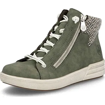 Dámské kozačky Dámská kotníková obuv RIEKER X0750-54 zelená W5 39