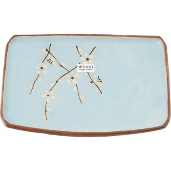 Tác bleděmodrý japonský s motivem sakury