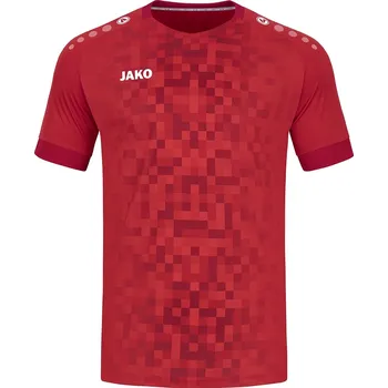 Dres s krátkým rukávem JAKO Pixel červený Velikost: L
