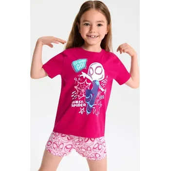 Dívčí spodní prádlo Sinsay - Dvoudílná pyžamová souprava Marvel - růžová - 7515G-30X - 7515G-30X-98