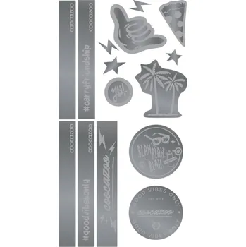 Školní batoh Coocazoo Reflexní samolepky StickyRicky coocazoo, Silver + Sleva 5% s kódem AKCE5