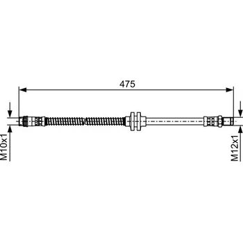 Brzdový systém Brzdová hadice BOSCH 1 987 481 496