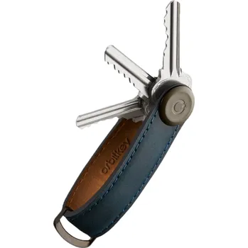 Orbitkey Kožená klíčenka 2.0 Crazy Horse - Marine Blue + Orbitkey Multitool nářadí Zdarma + Sleva 5% s kódem AKCE5