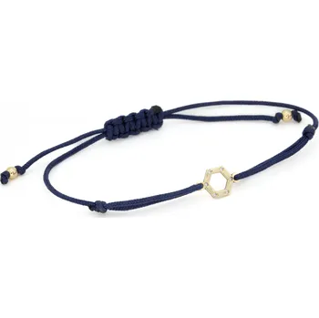 Náramek AUREE | Fine Jewelry Náramek ze žlutého zlata s diamantovým hexagonem materiál: žluté zlato 585/1000