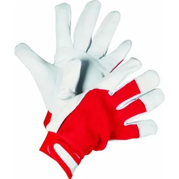 Pracovní rukavice TRIO TECHNIK rukavice Barva: červená/bílá, Velikost: 7, Počet párů: 1 pár