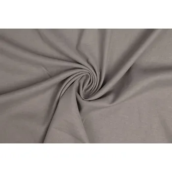 Viskózová tkanina s příměsí lnu béžovo-šedá