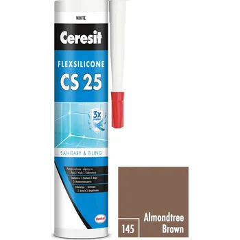 stavební silikon HENKEL Ceresit CS25 Silikon, 280 ml, almond brown