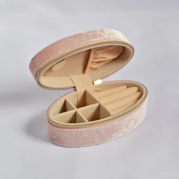 Šperkovnice Šperkovnice oválná na zip SK0002 růžová