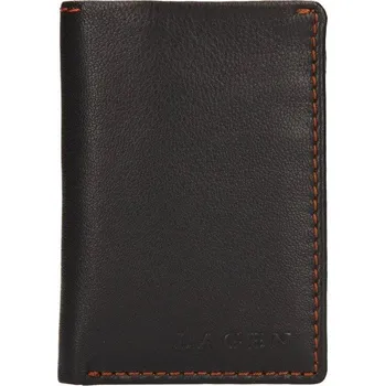 Peněženka Lagen TP-810 hnědá pánská kožená peněženka + DÁREK