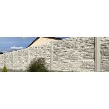 Plot AZ BETON Plotový díl KÁMEN 2000x50x500 šedá
