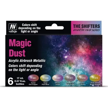 Modelářská barva Vallejo The Shifters Set 77090 Magic Dust (6)